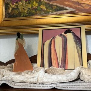 Blanket Tile by Dolona Roberts, & A ClayWorks Sculpture by Jean McCamy